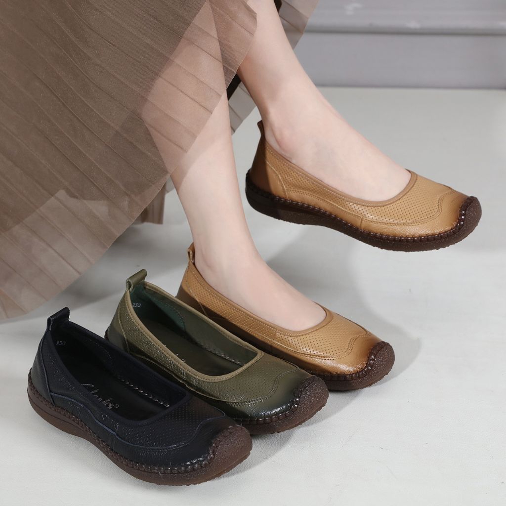 Sepatu wanita kantor Formal Harian kulit sapi super  Import  Original