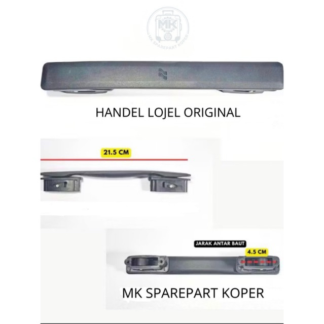 Handle koper Lojel 21,5cm Original,Gangang koper lojel cubo,octa,voja dll
