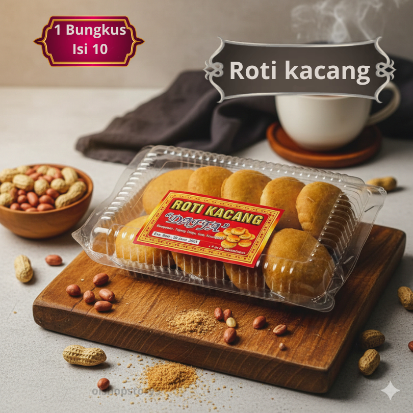 Roti Kacang Keping Mak Kres Enak Asli Terasa Kacangnya