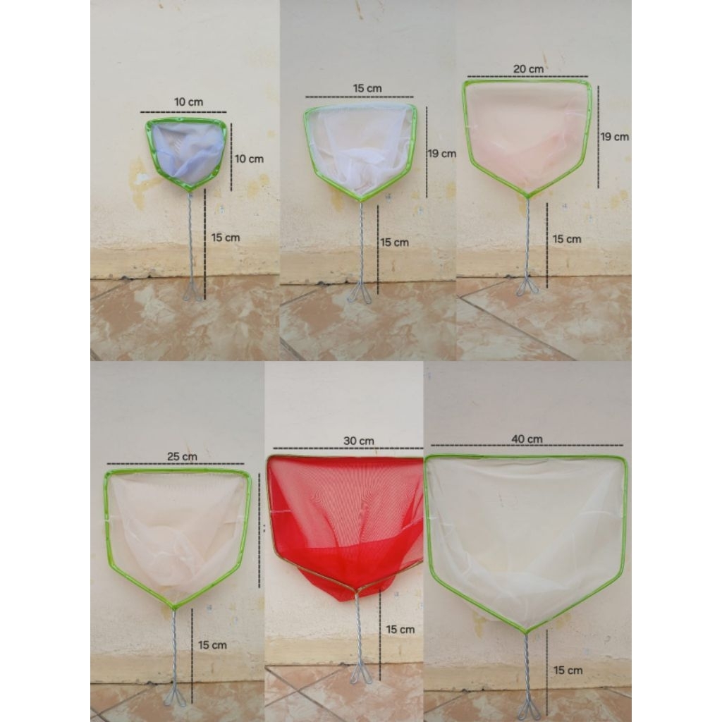 SEROKAN IKAN KUTU AIR,  seser aquarium ukuran 10 cm, 15 cm, 20 cm, 25 cm, 30 cm, 40 cm