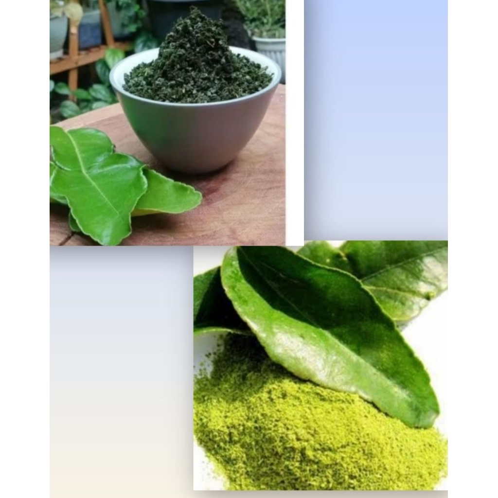 Bubuk potongan daun jeruk purut halus cincang kasar serpih flakes 25 gram lime leaves powder flakes 