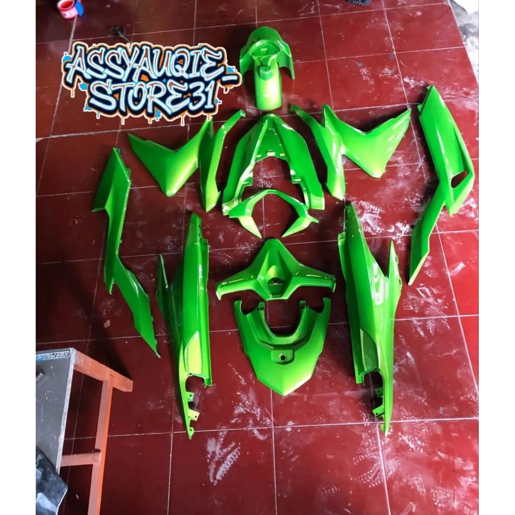 Cover Full Set Body Halus Vario Led New Gen 1 125-150 Warna Hijau Muda