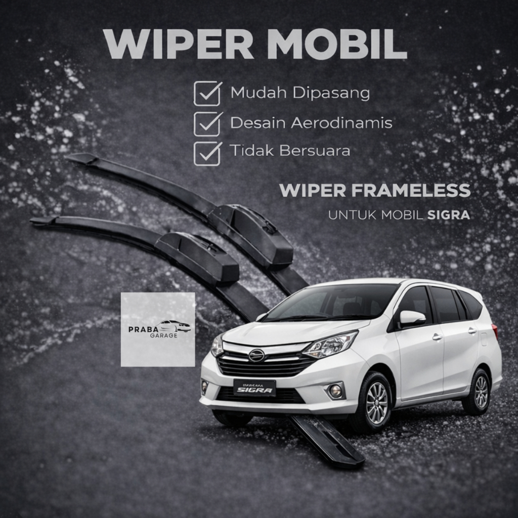 Wiper Frameless Sigra Depan Wiper 1 Set Wiper Sigra Aksesoris Mobil