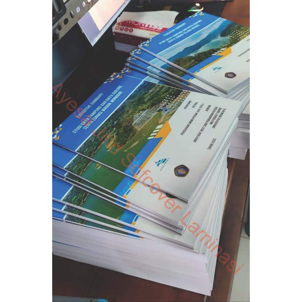 Jasa CetaK Print Jilid TERUSAN BUFALLO TANPA LAMINASI Cepat Murah Hemat