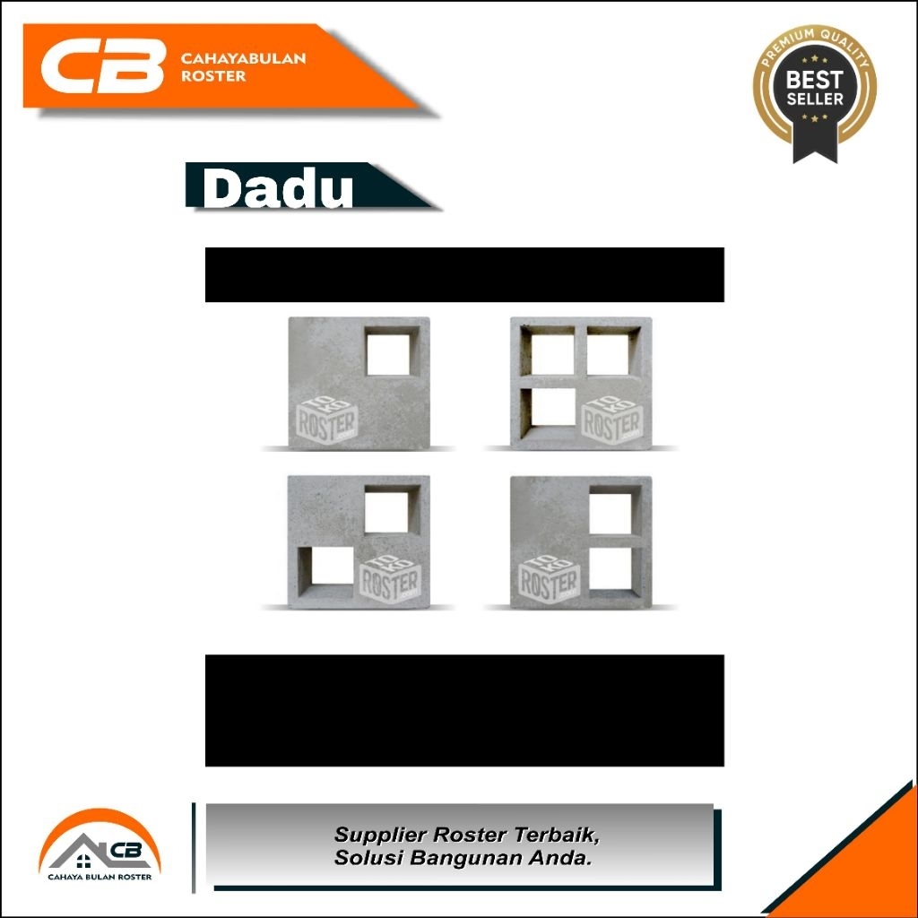 ROSTER BETON MOTIF DADU