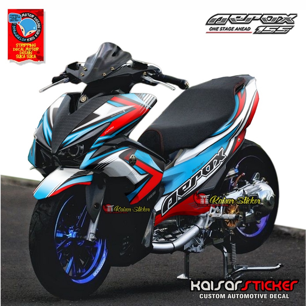 BISA COD Stiker Decal Full Body Aerox 155 Old - Decal Full Body Aerox Lama Motif keren