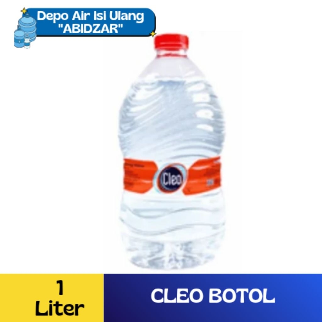 CLEO GALON BOTOL 1 LITER / AIR MINUM CLEO / GALON BOTOL CLEO AIR MURNI 1 LITER