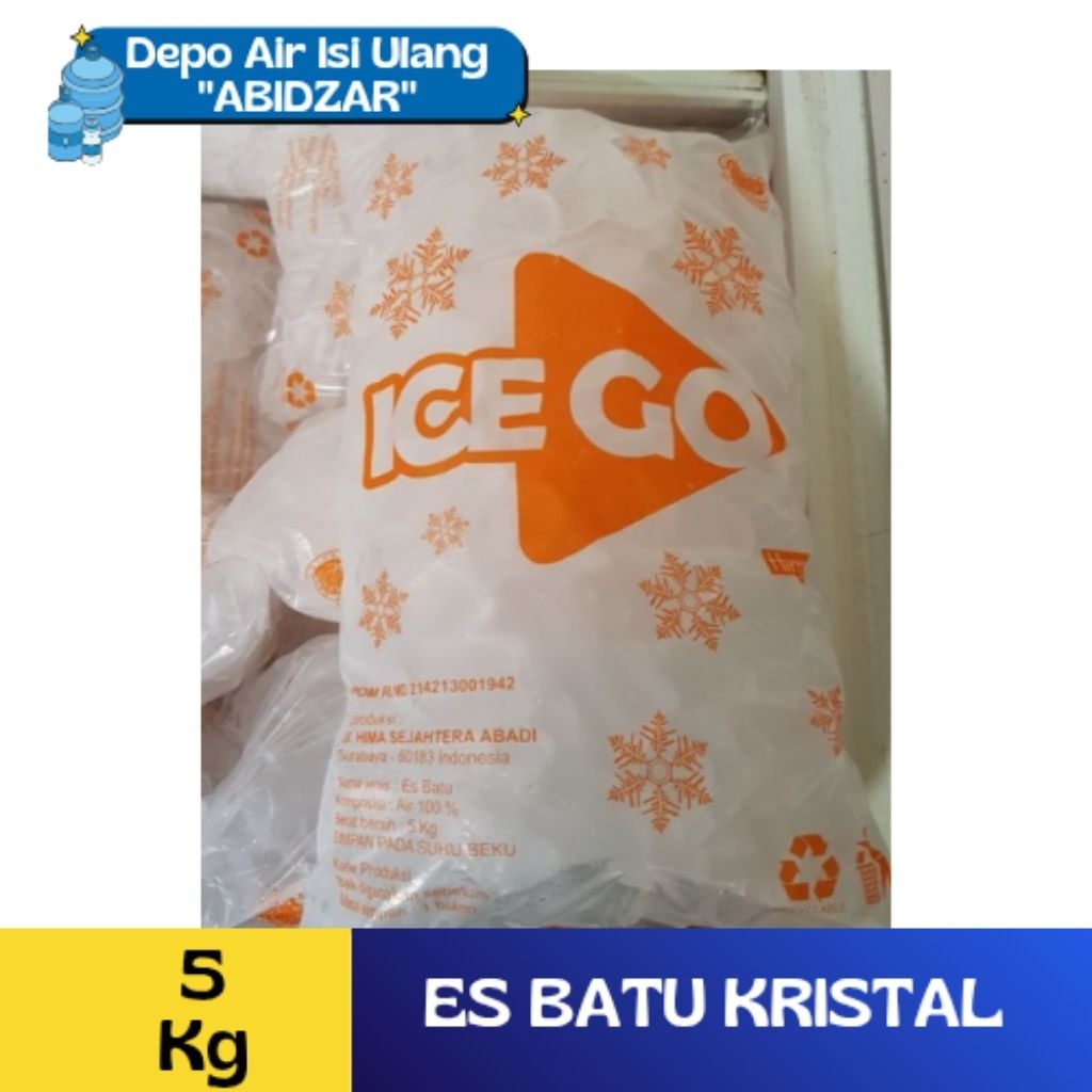 ES BATU KRISTAL 5 Kg ICE GO / ICE GO ES BATU KRISTAL 5 KG