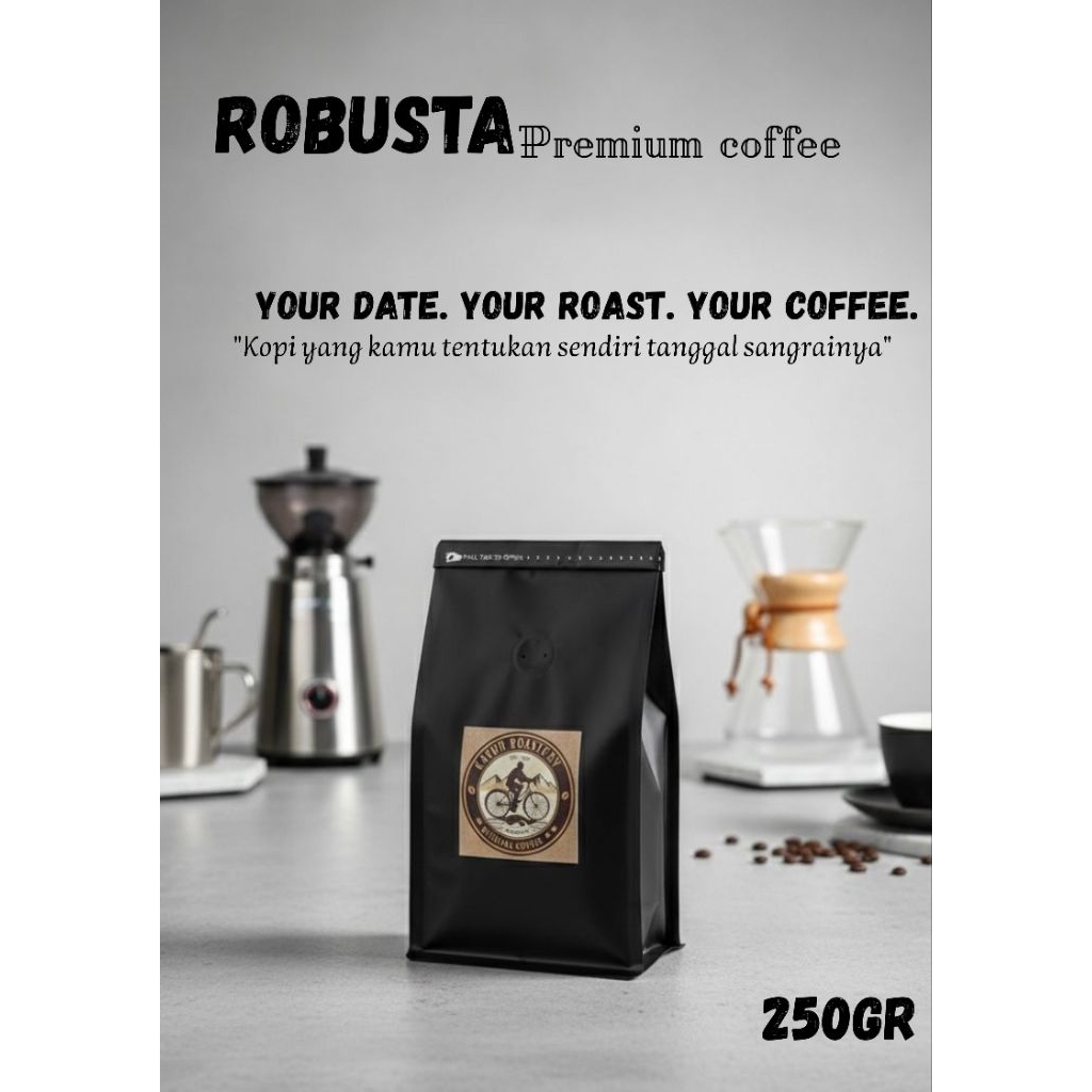 Kopi Bubuk Robusta Murni 250gr
