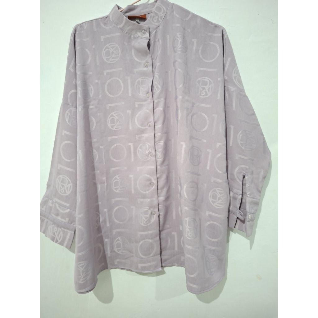 monogram embos shirt ria miranda