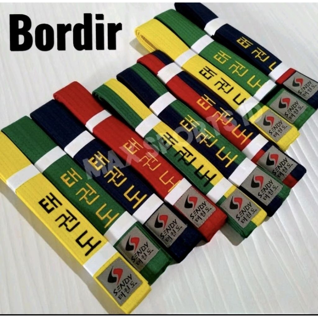 Sabuk Taekwondo SENDY Bordir dan Standar