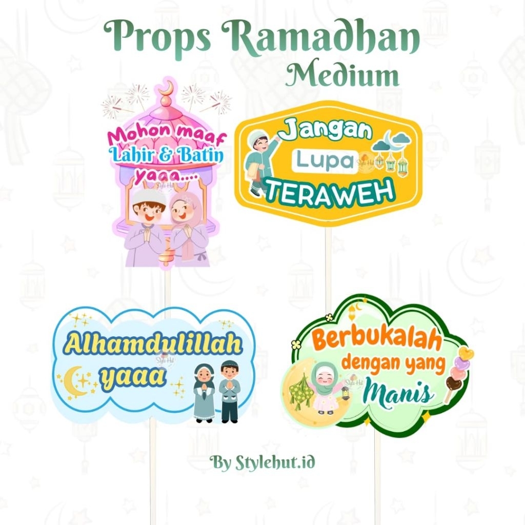 PROPS RAMADHAN | PROPS PHOTOBOOTH | PROPERTI PAWAI | PROPERTI RAMADHAN | HIASAN RAMADHAN | FASHION S