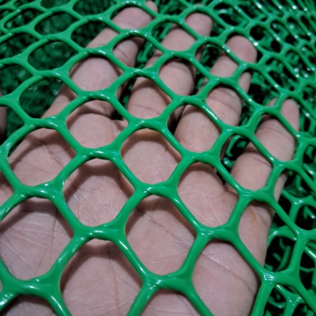 ram plastik hdpe motif hexagonal, tebal kuat kokoh.