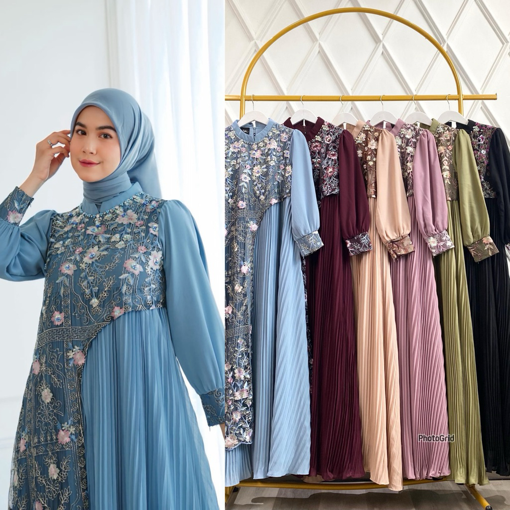 RANIA DRESS GAMIS PREMIUM BY LAYKA / Gamis koleksi lebaran 2026