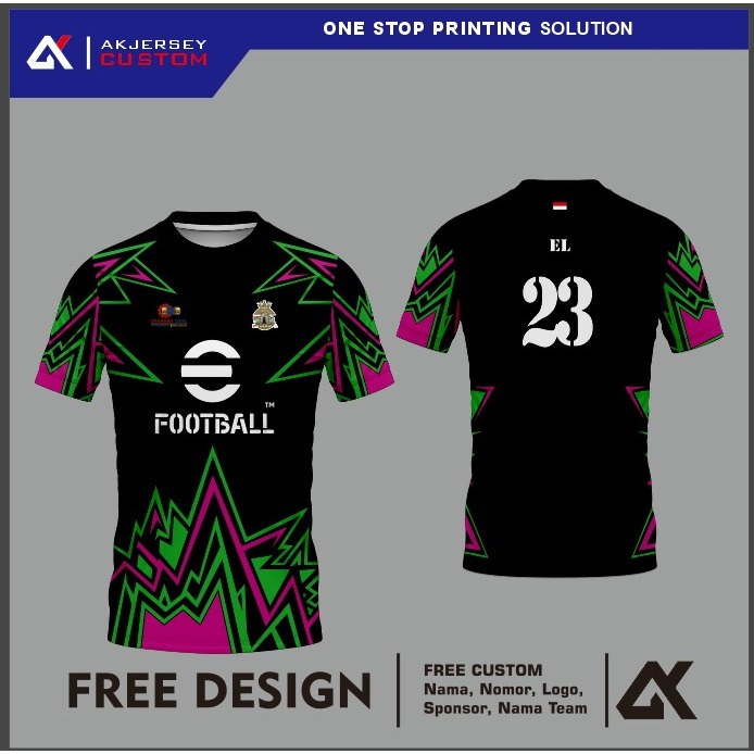 jersey printing jersey custom jersey futsal jersey sepakbola (MILANO)
