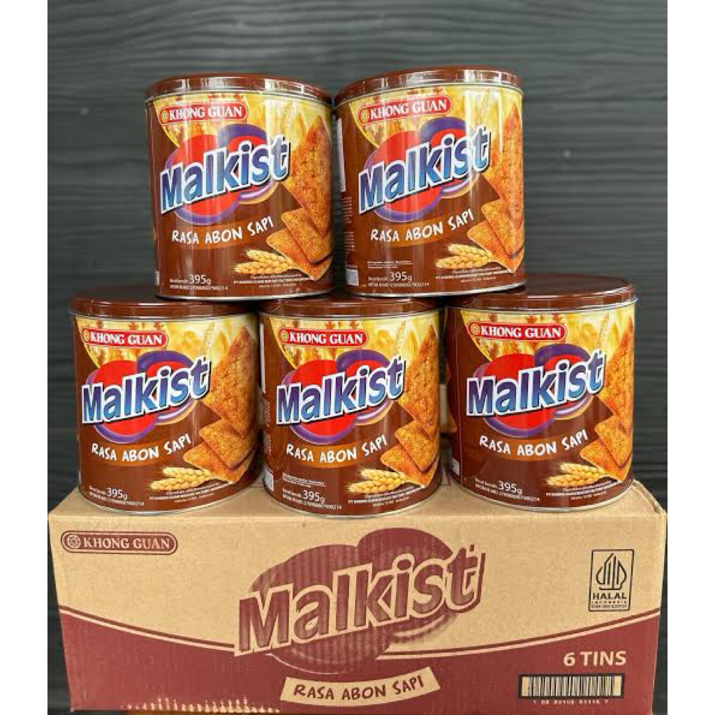 KHONG GUAN MALKIST ABON SAPI KALENG 395gr