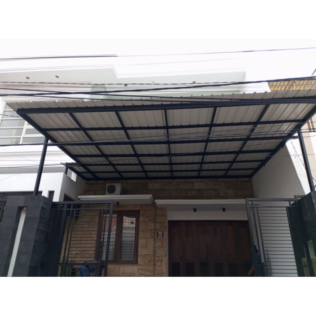 kanopi upvc holow galvanis 4x3 + Plafon pvc, Kuat dan awet