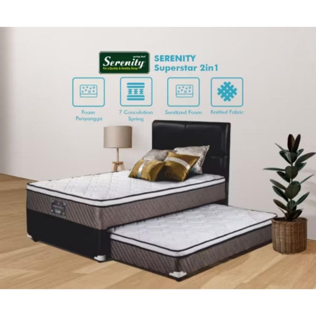 FullSet Bed Sorong Serenity Grand Super Star By ELITE Springbed