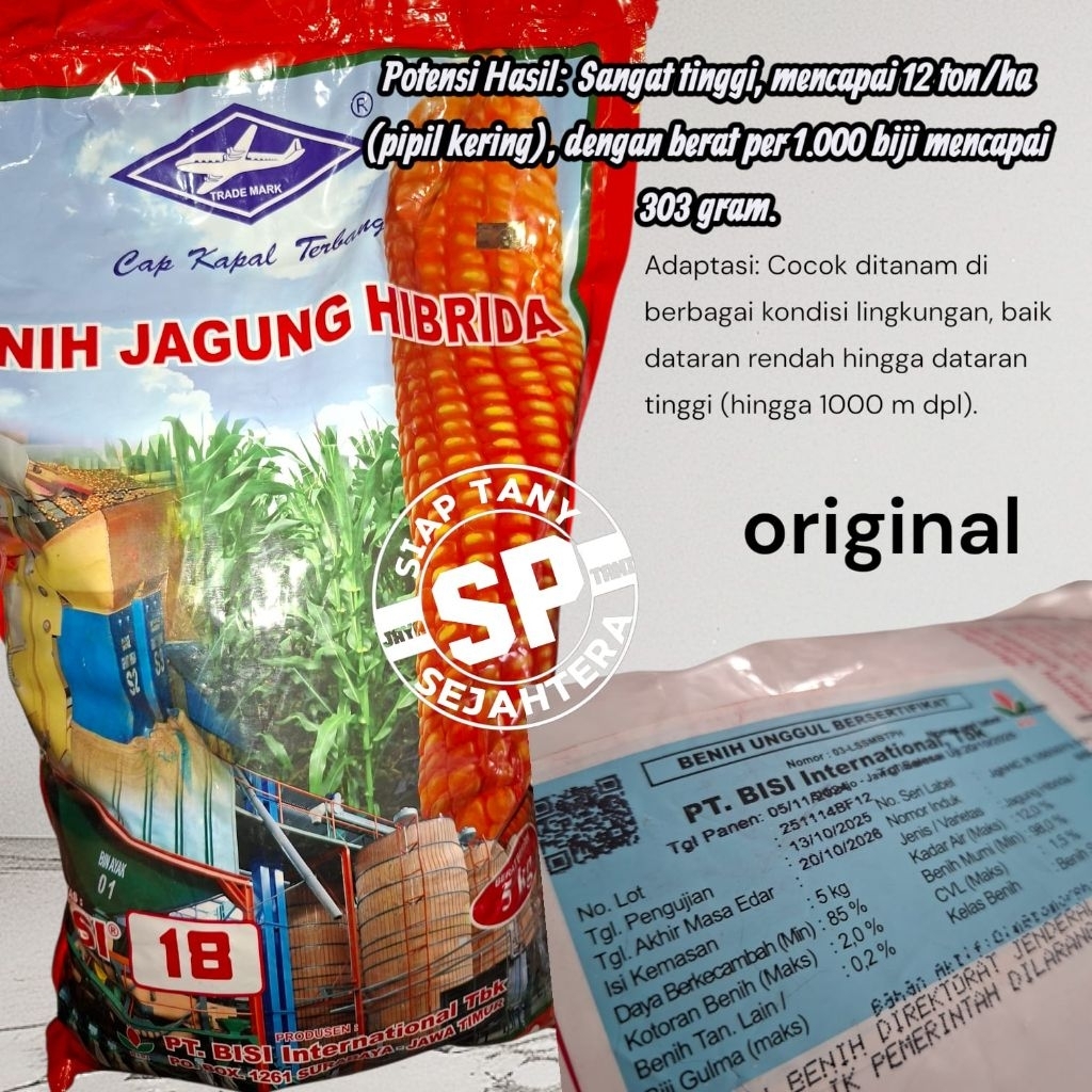 ORIGINAL BENIH JAGUNG BISI 18 KEMASAN 5KG