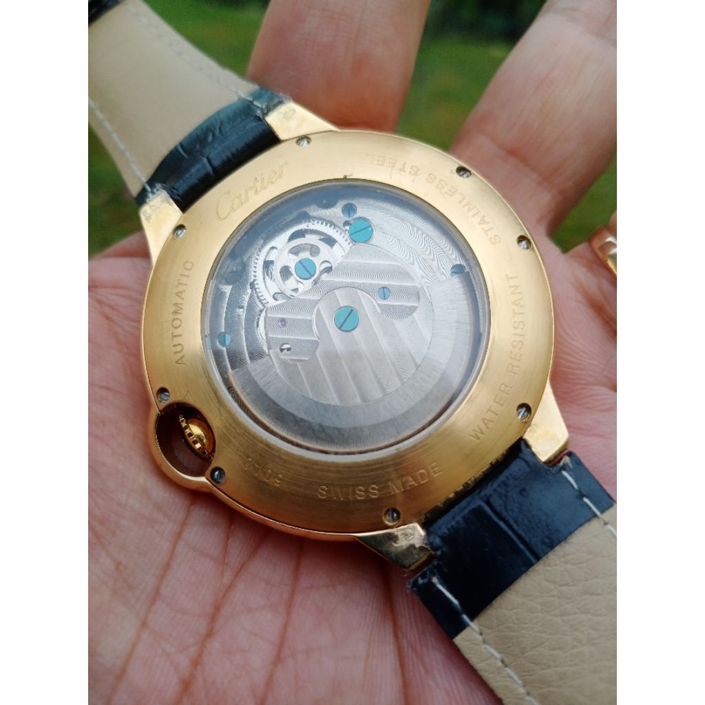 jam tangan pria moonphase automatic gold