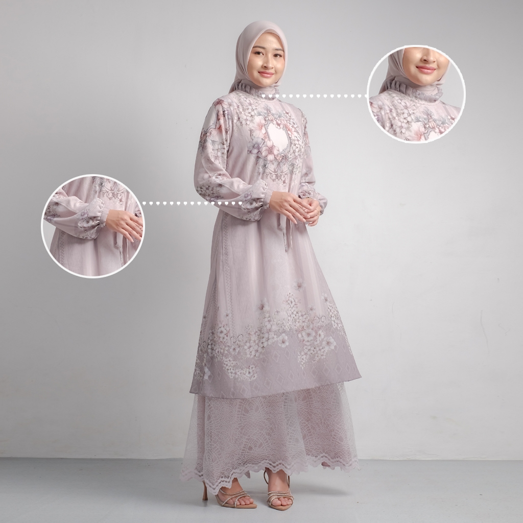 Qoni | Gaun Sabina | Gaun Pesta Premium | Gaun Payet | Mewah
