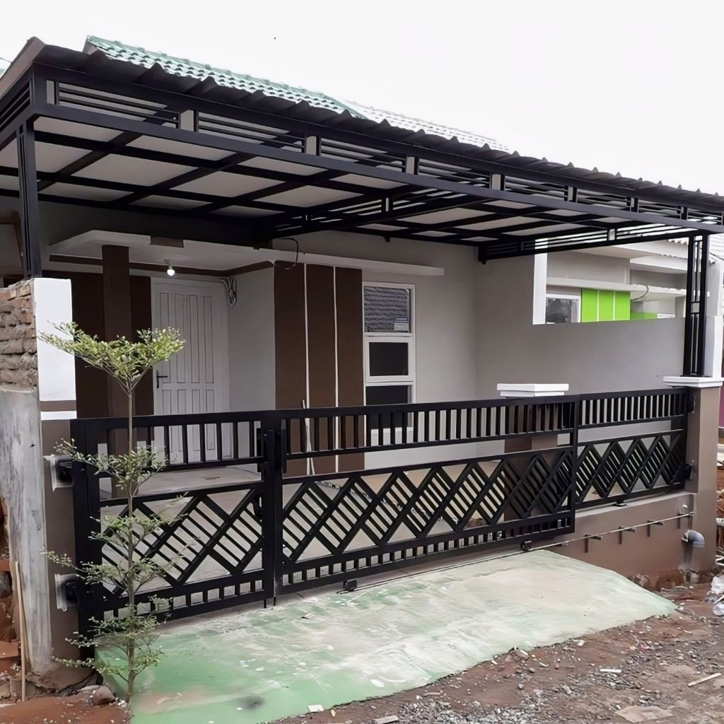 Kanopi teras minimalis modern