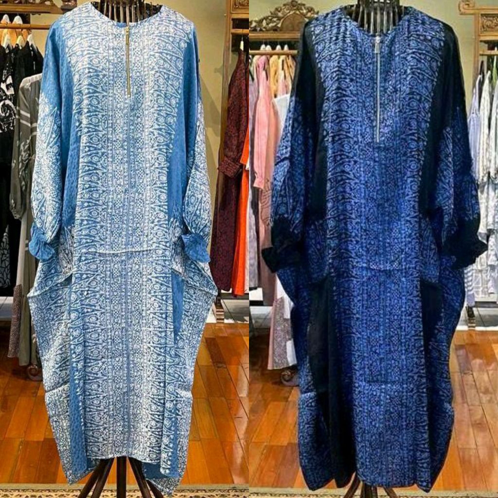 Triana Kaftan Viscos by Dian Pelangi LIMITED EDITION Baju Maxi Dress Gamis Abaya Gaun Outfit Busui F