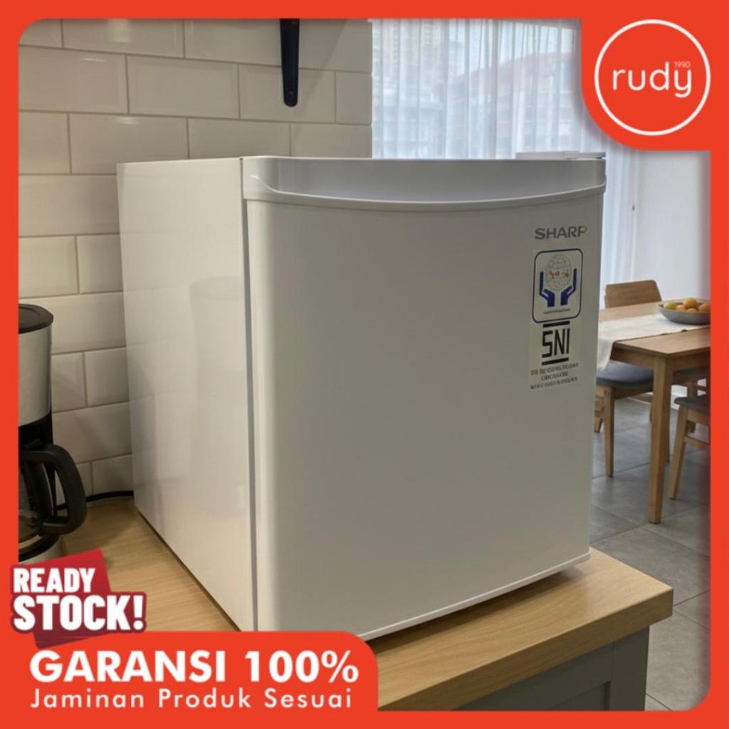 Sharp / Kulkas Mini Bar / Lemari Es / 50 Liter / Kulkas 1 Pintu / Hemat Energi / SJ 50 MB XW
