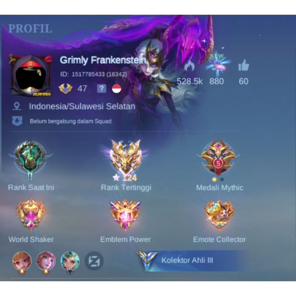 Akun ml murah recas tas tas on