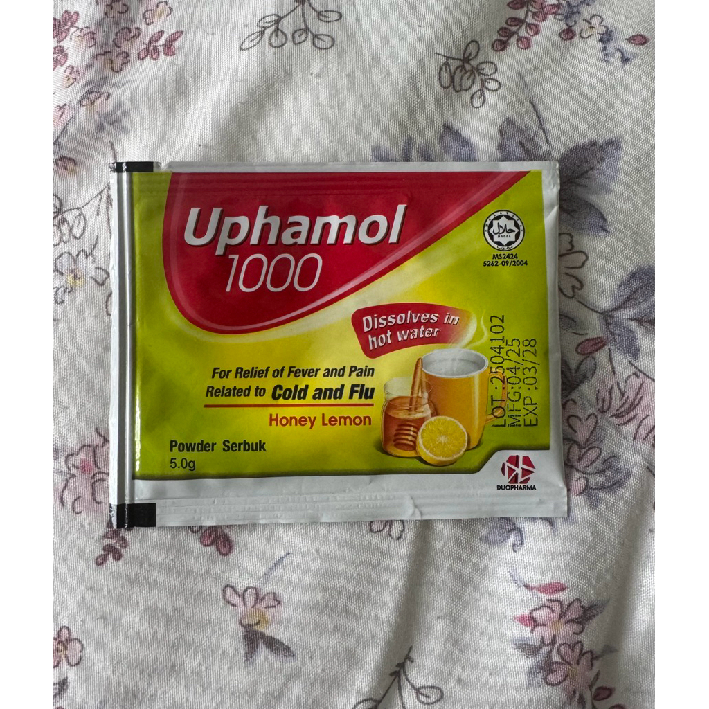 Uphamol 1000 Cold and Flu 5gr Original Malaysia