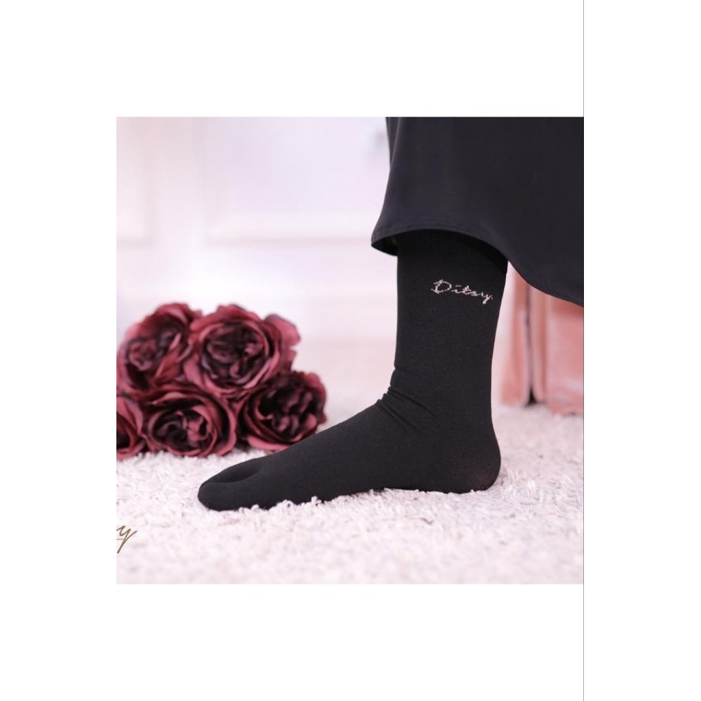 ditsy sock black