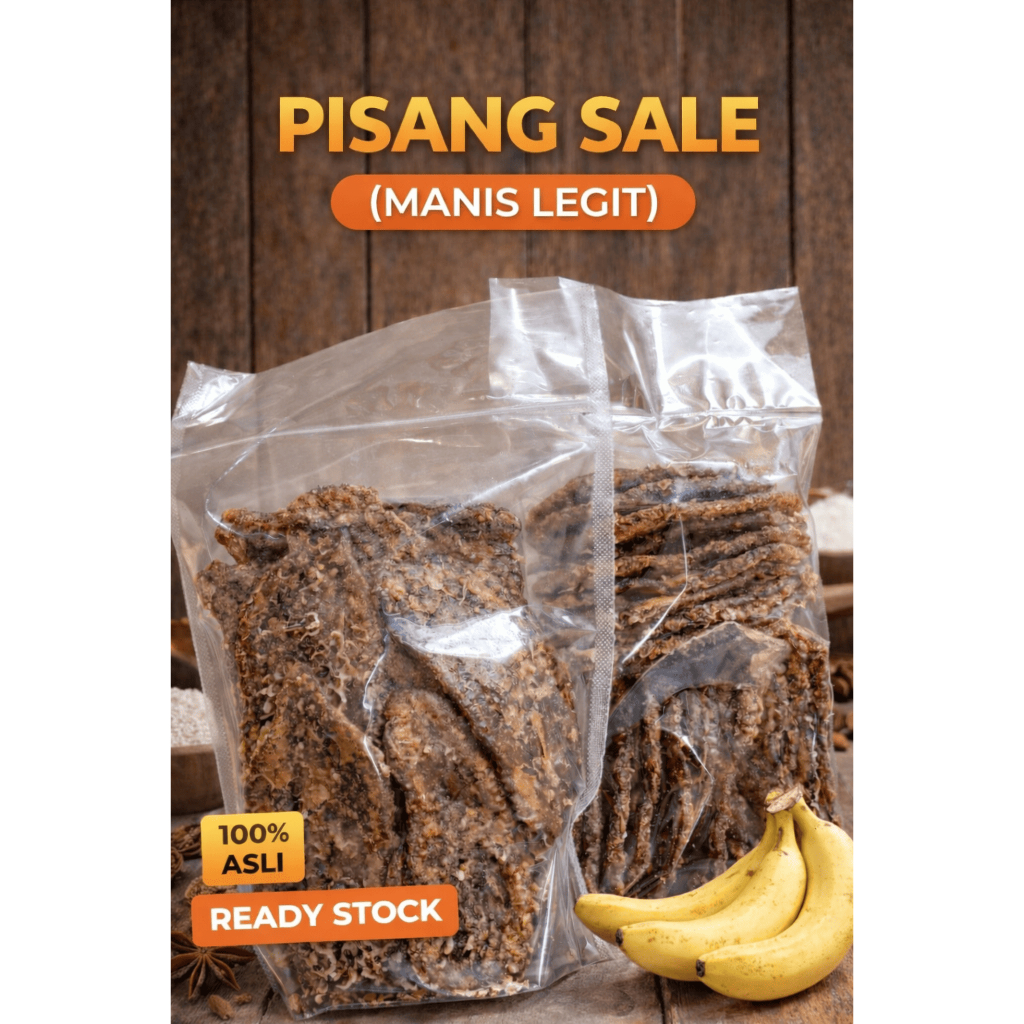 (COD) Sale Pisang Basah Premium termurah Homemade Kemasan 250gram/500gram/1kg Cemilan Sale Pisang Li