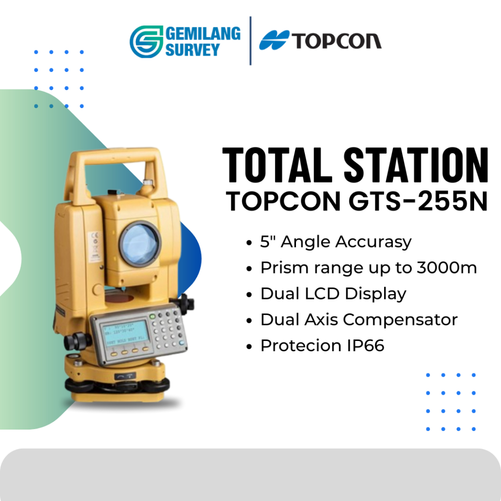 Total Station Topcon GTS-255N Bekas