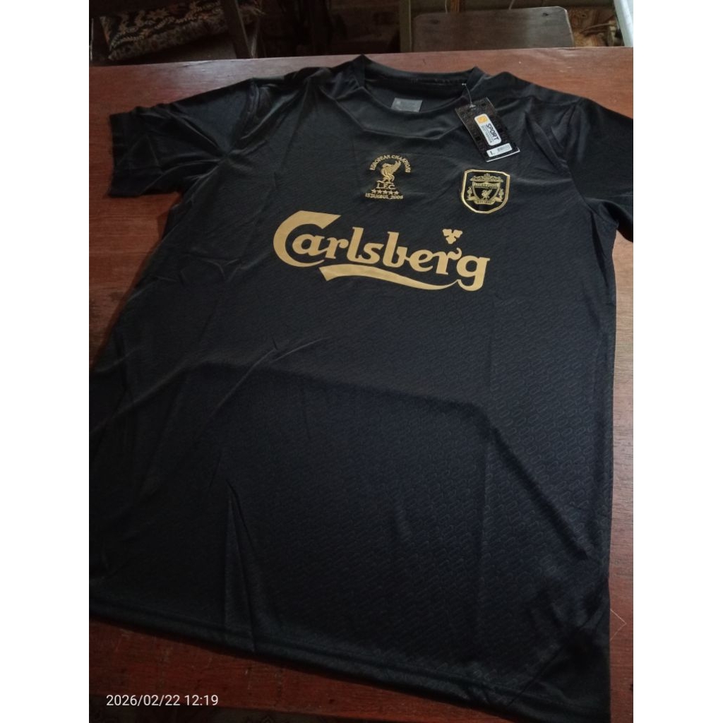 RETRO, Jersey Liverpool hitam Istanbul 2005