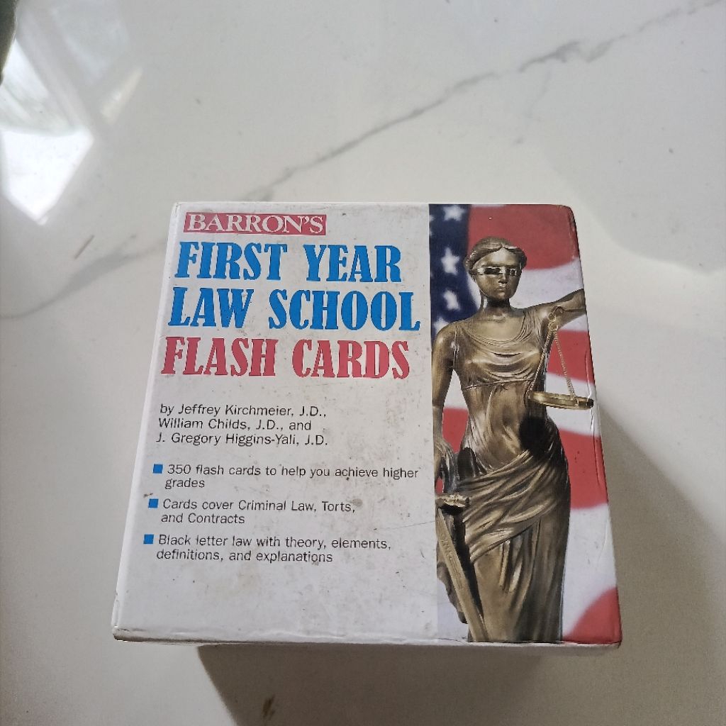 Bekas, Preloved| First Year Law School Flash Cards