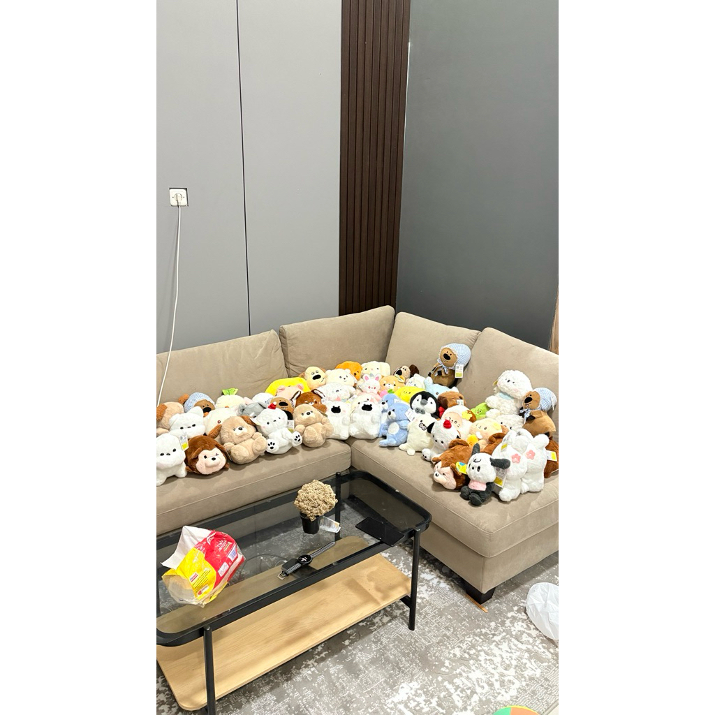 Boneka capit ohsome / kkv / beruang / gajah / kucing / anjing / babi / capybara / tupai