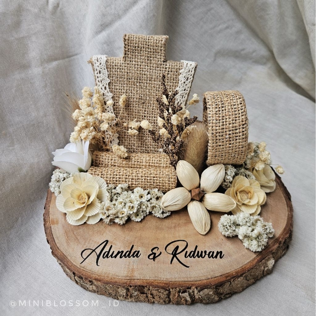 RUBY SET Kalung Cincin / Tempat Perhiasan Mahar / Tempat Kalung Mahar / Kotak Cincin Ring Box Sesera