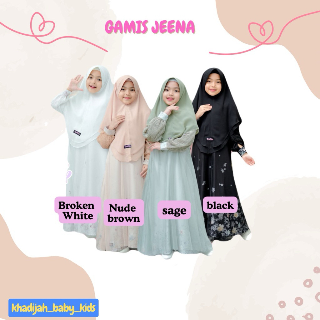 Gamis Jeena ( Set Hijab )