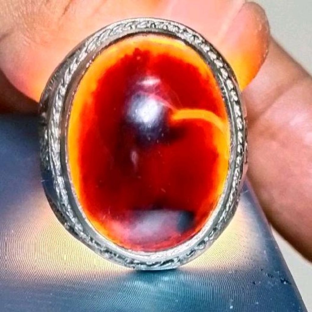 Cincin batu yaman Wulung hitam pekat / yaman aceh. 