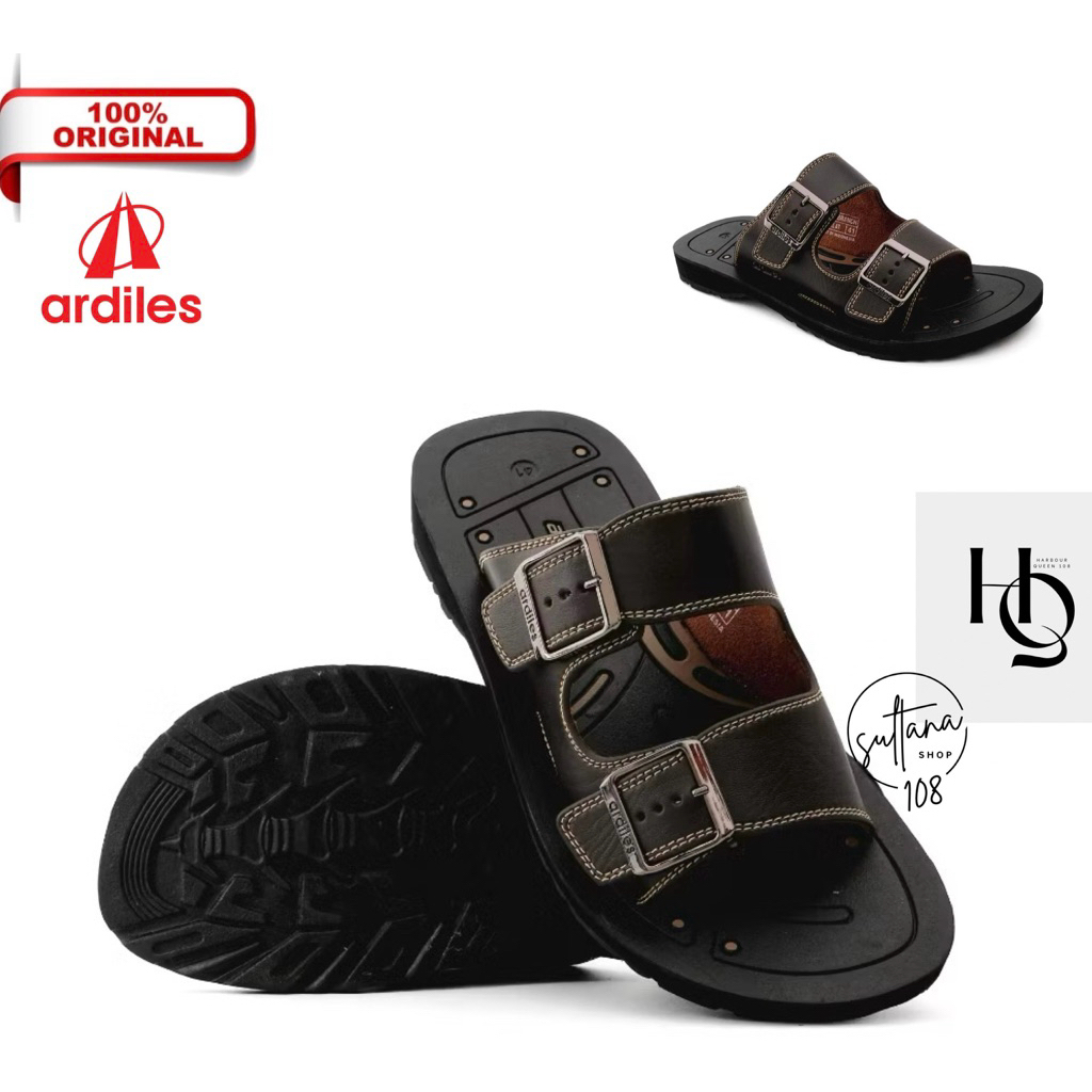 Sandal Selop Kulit Kalep Pria Sandal Selop Ban Dua Gesper Ardiles TIDUS BRANCH 01 Terbaru