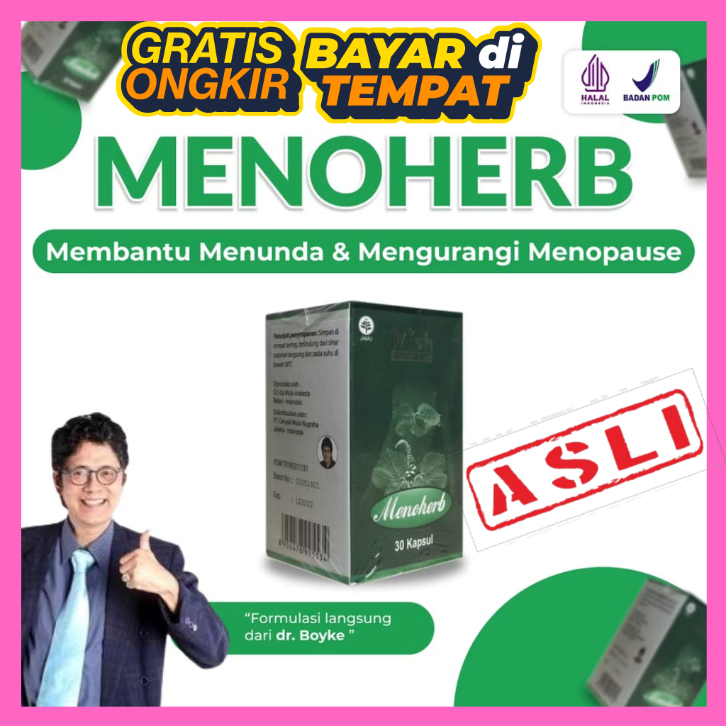 MENOHERB Suplemen Kewanitaan Menopause Dr Boyke ASLI