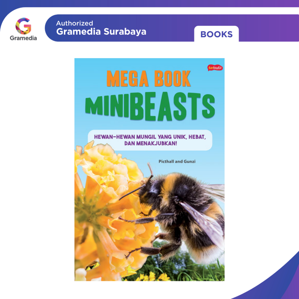 Gramedia Surabaya - Mega Book - Minibeasts