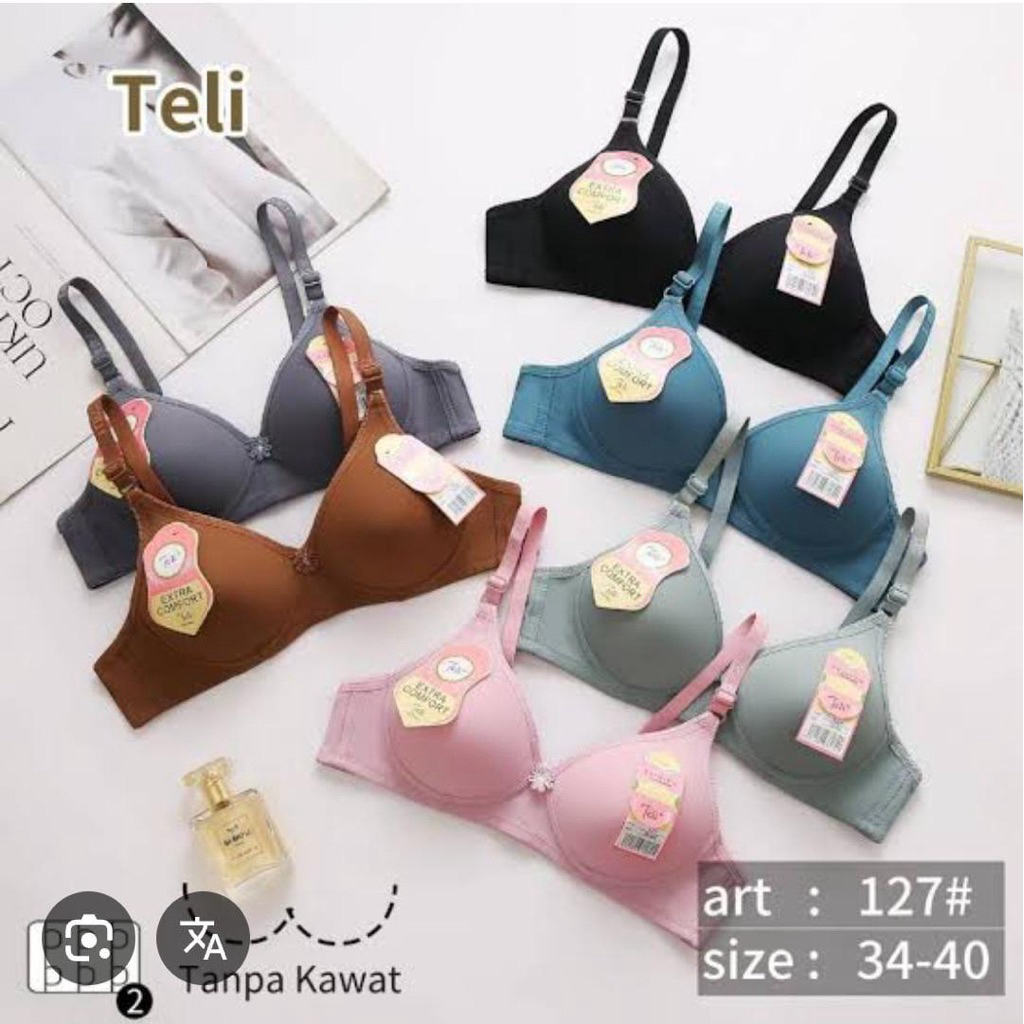 Bh TELI Polos | Bh TELI Polos Busa Tanpa Kawat 34 36 38 40 Per 1 Lusin