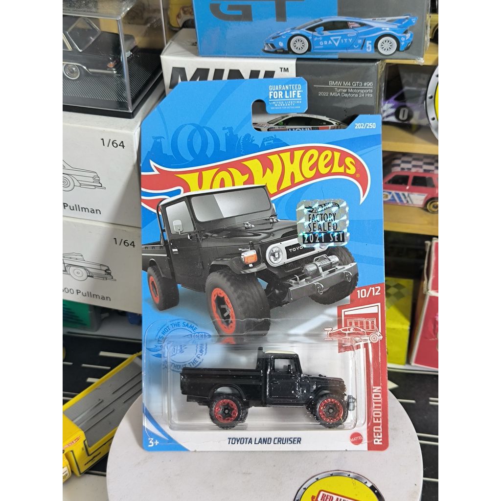 hotwheels red Edition Toyota Lan Cruise Black factory sealed 2021