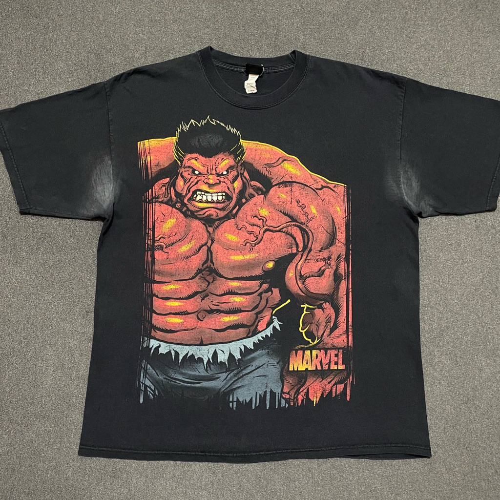 Kaos 00s Marvel Mad Engine Red Hulk Mega Print - XL
