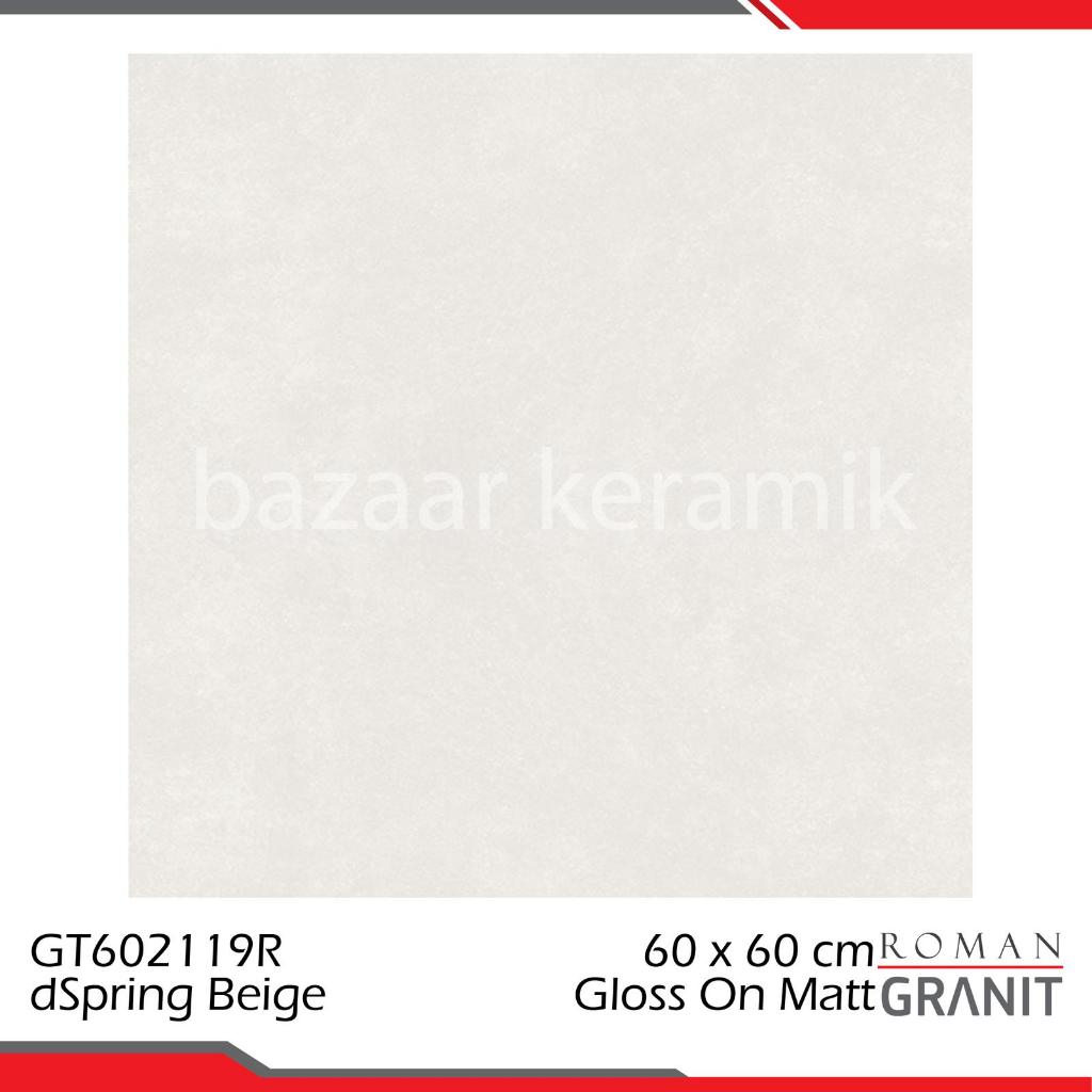 Granit / Keramik Lantai 60x60 Roman d’Spring Beige | Motif Polos Matt KW1 1,44 m²/Dus