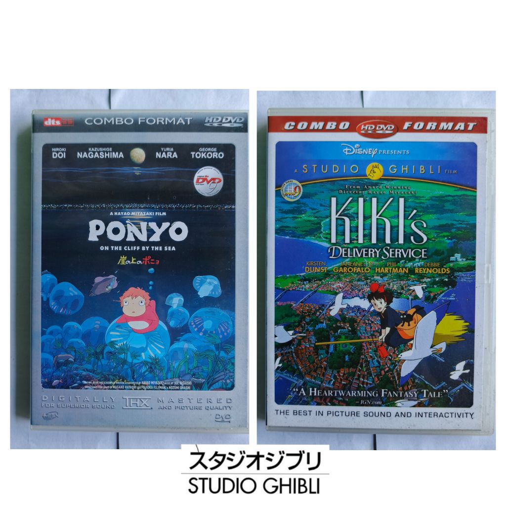 Kaset DVD Ghibli Studio Edition Ponyo Kikis Film Anime