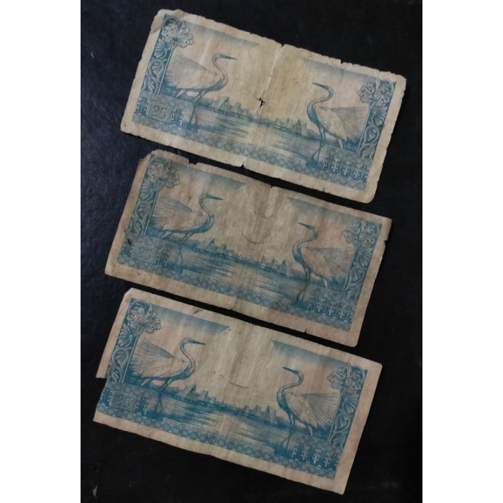 Uang 25 rupiah seri bunga jelek