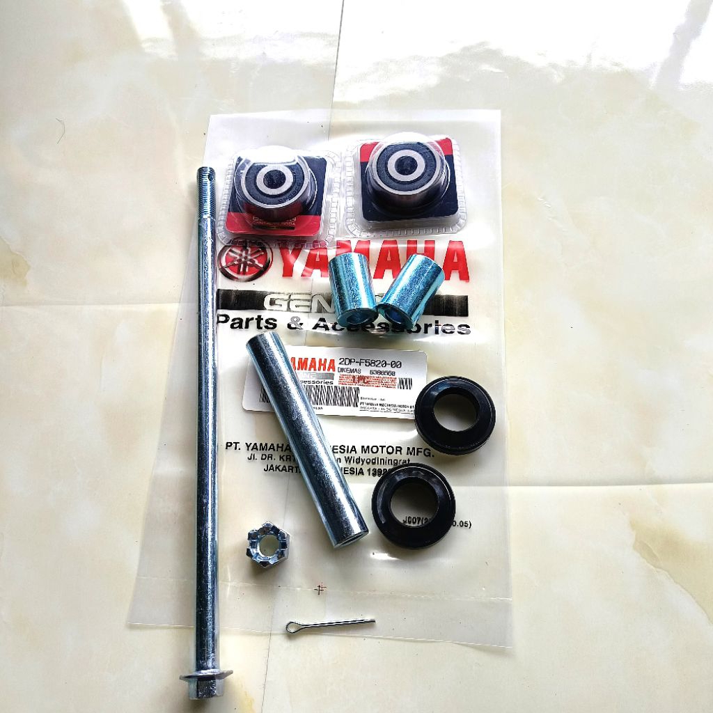 PAKET KOMPLIT BOSH+ AS RODA + BEARING+ SEAL RODA DEPAN NMAX OLD NEW