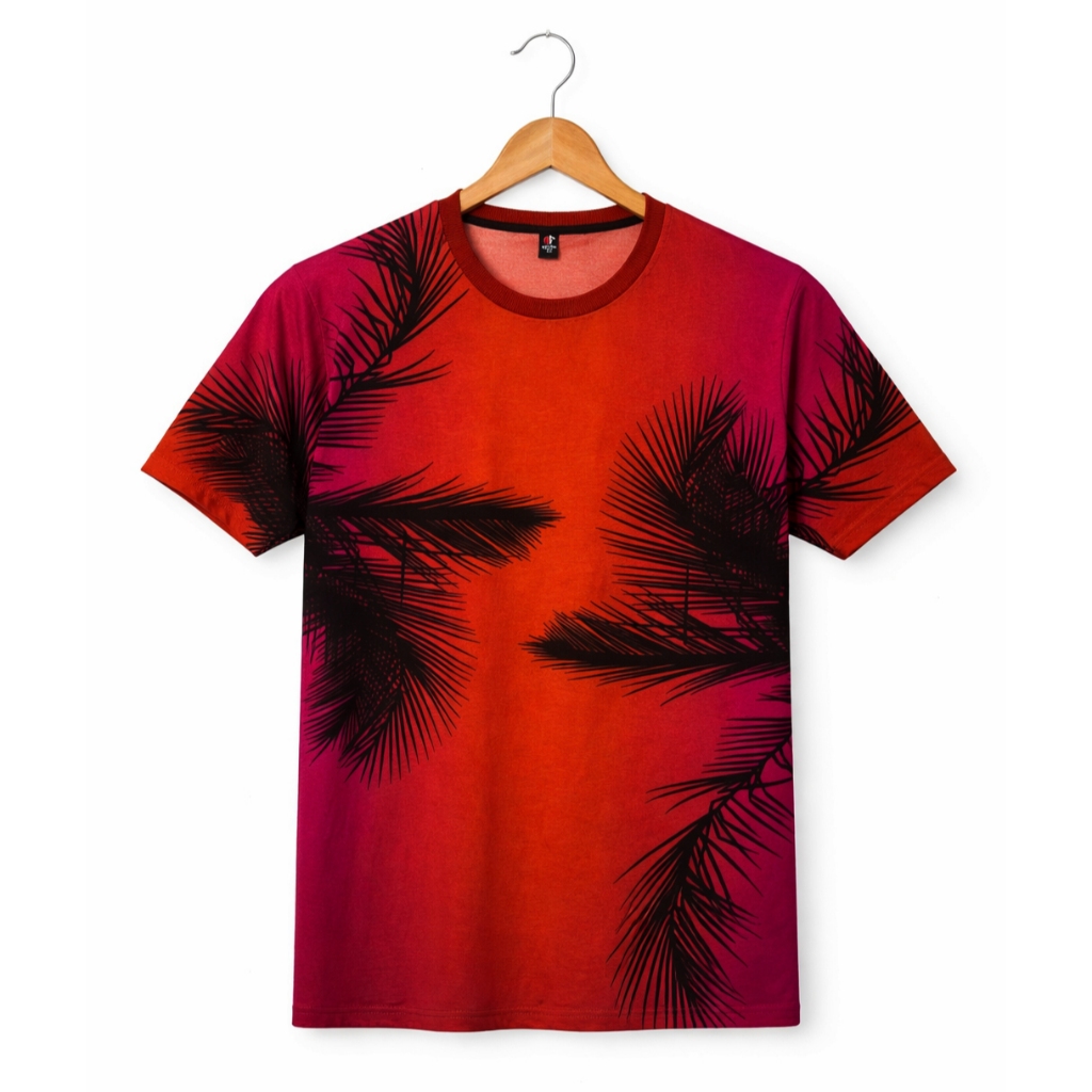 Ds - Kaos Pria Ombre Gradasi Casual Premium | T-Shirt Cowok Lengan Pendek Crew Neck Basic